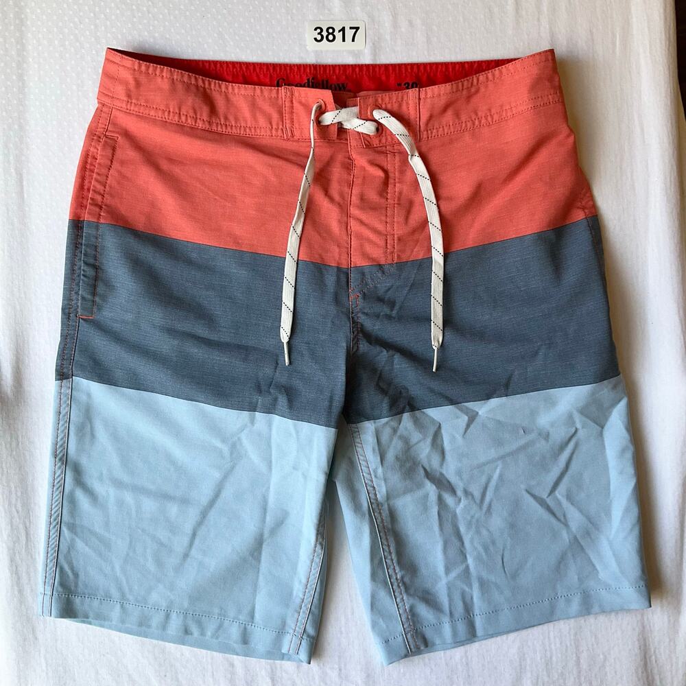 Good Fellows Clothing Company Men Swimming Trunks size W 30 Blue & Red